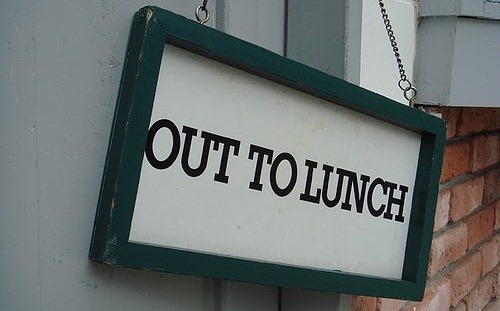 out for lunch